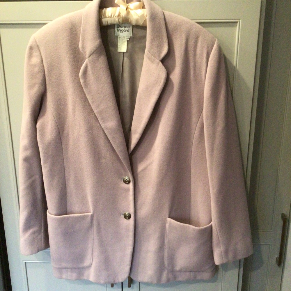 Bianca Nygard spring blazer, mauve, size 12 (slightly oversized)